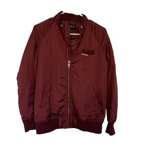 Members Only Burgundy Bomber Jacket